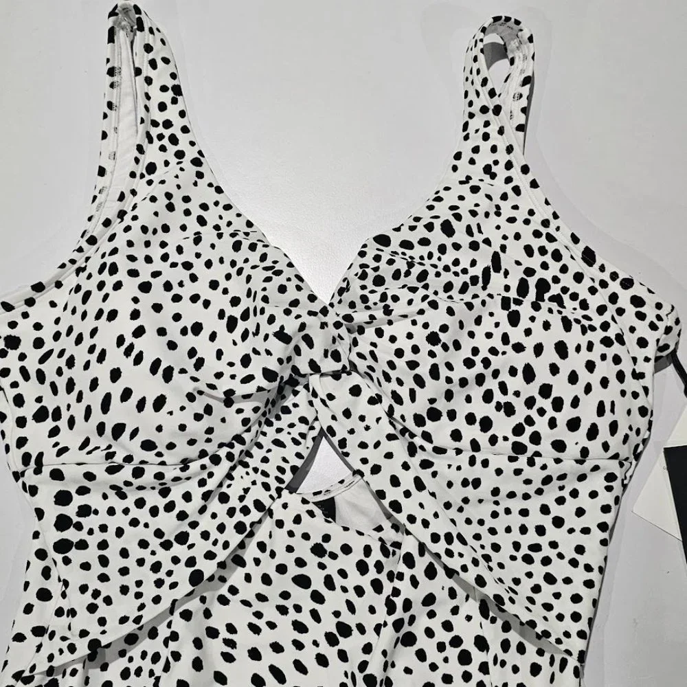 DKNY Cutout Twist One-Piece Swimsuit